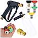 Pistola Per Idropulitrice Con Set Di 5 Ugelli + Adattatore Easy!lock M22 + Schiumogeno 1l - Compatibile Con Kärcher Hd /hds, Max 300 Bar - Foto miniatura 1
