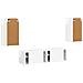 Set mobile TV 4 pz Bianco Lucido Legno ingegnerizzato - Foto miniatura 8