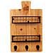 Appendiabiti Con Ripiani In Legno E Metallo Marrone 23x6,5x38,5h - Foto miniatura 2