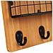 Appendiabiti Con Ripiani In Legno E Metallo Marrone 23x6,5x38,5h - Foto miniatura 6