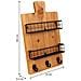 Appendiabiti Con Ripiani In Legno E Metallo Marrone 23x6,5x38,5h - Foto miniatura 7