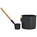 Set di Accessori per Sauna 2 pcs Nero - Foto miniatura 5