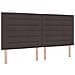 Letto a molle con materasso Marrone scuro 200 x 200 cm Tessuto - Foto miniatura 4
