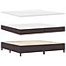 Letto a molle con materasso Marrone scuro 200 x 200 cm Tessuto - Foto miniatura 6