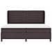 Letto a molle con materasso Marrone scuro 200 x 200 cm Tessuto - Foto miniatura 7