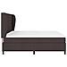 Letto a molle con materasso Marrone scuro 200 x 200 cm Tessuto - Foto miniatura 8