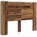 Testata con Mobile e LED Legno vecchio 140 x 16,5 x 103,5 cm - Foto miniatura 1