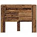Testata con Mobile e LED Legno vecchio 140 x 16,5 x 103,5 cm - Foto miniatura 5
