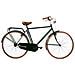 Bici Misura 28 Uomo Linea Olanda Retro Bicicletta City Bike Senza Cambio Manubrio Alluminio Completa Di Accessori E Luci A Led - 54 Verde Scuro - Foto miniatura 1