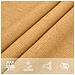 Vela Parasole 160 g /m² Triangolare Sabbia 3,5x3,5x4,9 m in HDPE - Foto miniatura 8