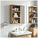 Armadio da bagno a muro Rovere Artigianale 30 x 10 x 50 cm - Foto miniatura 2