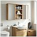 Armadio da bagno a muro Rovere Artigianale 30 x 10 x 50 cm - Foto miniatura 5