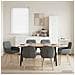 Sedie da pranzo 6 pcs Tessuto Grigio Scuro 56,5 x 50 x 87,5 cm - Foto miniatura 2