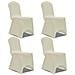 Set 4 Pz Fodera Elastica Per Sedie Crema - Foto miniatura 1
