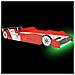 Letto Con Luci Led Per Bambino Auto Da Corsa 90x200 Cm Rosso - Foto miniatura 7