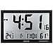 Radiocontrollato Orologio Da Parete 370 Mm X 230 Mm X 30 Mm Nero - Foto miniatura 1