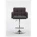 Sgabello Bar Design Los Angeles In Stoffa I Sedia Sgabello Trapuntata Imbottita I Sgabello Girevole Con Braccioli Alt. Regolabile 64-84 CM Grigio Scuro - Foto miniatura 2