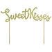 Partydeco - Decorazione Per Dolci Sweet Kisses Color Oro - Foto miniatura 1