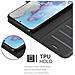 Custodia Compatibile Con Samsung Galaxy S20 In Nero Carbone - Coperchio Protettiva Con Chiusura Magnetica, Funzione Stand E Tasca Per Le Carte - Foto miniatura 5