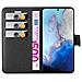 Custodia Compatibile Con Samsung Galaxy S20 In Nero Carbone - Coperchio Protettiva Con Chiusura Magnetica, Funzione Stand E Tasca Per Le Carte - Foto miniatura 7