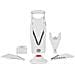 Affettatrice di verdure V5 Powerline set professionale affettatrice di cetriolo verde affettatrice friggitrice affettatrice di verdure affettatrice di frutta vegan | bianco - Foto miniatura 5