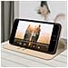 Custodia Iphone Se / 7 / 8 Portacarte Funzione Supporto Similpelle Liscia Oro - Foto miniatura 5