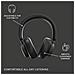 Cuffie Bluetooth Wireless Miami Con Cancellazione Del Rumore, Nero - Foto miniatura 3