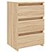 Comodini 2 pz Rovere Sonoma 40x35x62,5 cm in Legno Multistrato - Foto miniatura 2