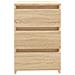Comodini 2 pz Rovere Sonoma 40x35x62,5 cm in Legno Multistrato - Foto miniatura 9