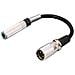 MCA-15/2 1 x 3-pole XLR plug 1 x 6.3 mm mono inline jack Nero cavo di interfaccia e adattatore - Foto miniatura 1