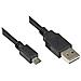 USB 2.0 A / micro B, 2m 2m USB A Micro-USB B Nero cavo USB - Foto miniatura 1