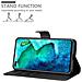 Custodia Compatibile Con Honor View 30 Pro In Nero Carbone - Coperchio Protettiva Con Chiusura Magnetica, Funzione Stand E Tasca Per Le Carte - Foto miniatura 3