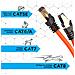 Cavo Di Rete Ethernet Supporta Fino A 2 Ghz / 2000 Mhz | Connettori Rj45 | Trasmissione Dati 40 Gigabit 5 Metri Colore Arancione - Foto miniatura 4