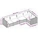 Set Divani Da Giardino 5 Pz Con Cuscini In Polyrattan Marrone - Foto miniatura 4