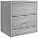Comodini Grigio Sonoma 2pz 40x30x40 Cm In Legno Ingegnerizzato - Foto miniatura 2