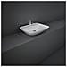 Lavabo Appoggio Rettangolare Foro Rubinetto Rak Ceramics Bianco - Foto miniatura 2
