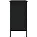 Scarpiera Nera 100x35x70 Cm In Legno Multistrato - Foto miniatura 6