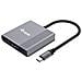 133488 adattatore grafico USB 3840 x 2160 Pixel Nero, Grigio - Foto miniatura 1