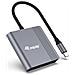 133488 adattatore grafico USB 3840 x 2160 Pixel Nero, Grigio - Foto miniatura 3