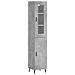 Credenza Grigio Cemento 34,5x34x180 Cm In Legno Multistrato - Foto miniatura 2