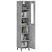 Credenza Grigio Cemento 34,5x34x180 Cm In Legno Multistrato - Foto miniatura 3