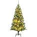 Albero Di Natale Artificiale Con 300 Led Palline E Neve 240 Cm - Foto miniatura 1