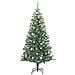 Albero Di Natale Artificiale Con 300 Led Palline E Neve 240 Cm - Foto miniatura 7