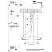 Sollux Lighting Lampadario Rio 2 55/78 Bianco Led 4000k Th. 178 - Moderno Lampadario Bianco 150x78x78 Cm - Foto miniatura 5
