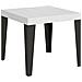 Tavolo Allungabile 90x90/246 Cm Flame Telaio Antracite - Bianco Frassino - Foto miniatura 5