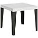Tavolo Allungabile 90x90/246 Cm Flame Telaio Antracite - Bianco Frassino - Foto miniatura 1