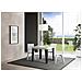 Tavolo Allungabile 90x90/246 Cm Flame Telaio Antracite - Bianco Frassino - Foto miniatura 4