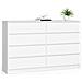 Cassettiera K160, 8 cassetti, 160x40x99 cm, Colore Bianco - Foto miniatura 1