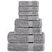 Set ASciugamani SOLUND 8 pz Grigio 600 gsm - Foto miniatura 1