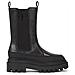 Flatform Chelsea Boot Stivaletti Pelle Scarpe Donna Nero Eu 41, Yw0yw01111 0gt - Foto miniatura 2